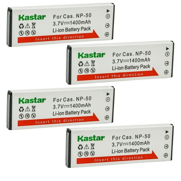 Casio Exilim Hi-Zoom EX-V7 Exilim Hi-Zoom EX-V8SR Exilim Hi-Zoom EX-V7SR Kastar 4-Pack Battery and AC Wall Charger Replacement for Casio NP-50 CNP-50 CNP50 NP-50DBA Battery Exilim Hi-Zoom EX-V8 Casio Exilim Hi-Zoom EX-V7 Exilim Hi-Zoom EX-V8SR Exilim Hi-Zoom EX-V7SR Kastar 4-Pack Battery and AC Wall Charger Replacement for Casio NP-50 CNP-50 CNP50 NP-50DBA Battery Exilim Hi-Zoom EX-V8